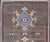 Brown Turkish Oushak Rug With Bold Brown and Vibrant Blue Floral Medallions 2'7"x3'7" For Sale - Image 8 of 10