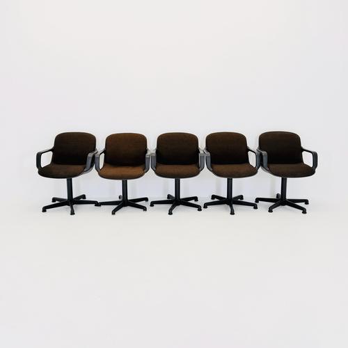 Brown Mid-Century Modern Dek Chair By Charles Pollock for Comforto, 1970s For Sale - Image 8 of 18