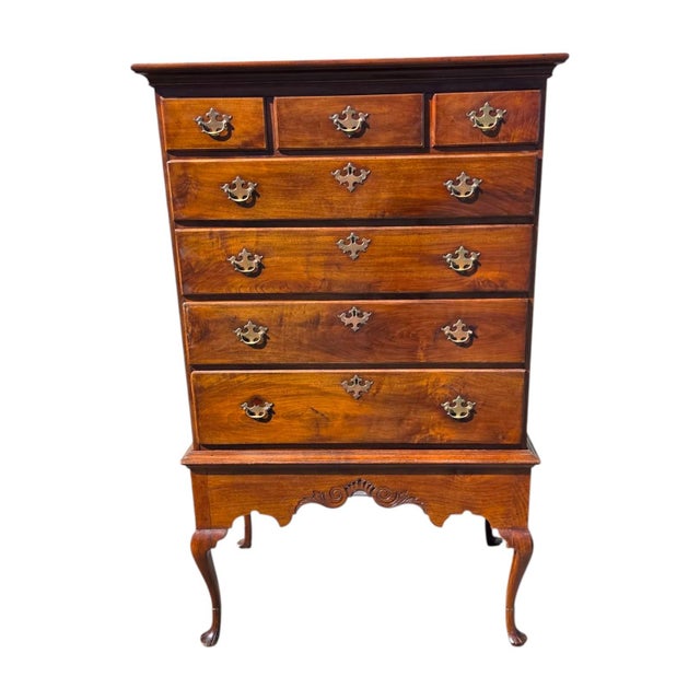 Late 18th Century Queen Anne Solid Walnut Chest/Every Section Made From One Piece of Lumber. For Sale - Image 18 of 18