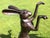 Large Cast Bronze Boxing Hares Sculptures For Sale - Image 4 of 9