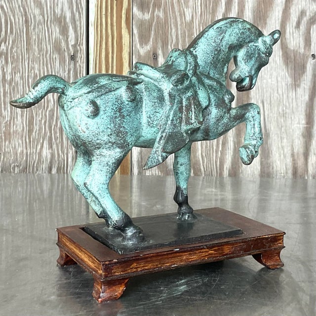Asian Vintage Asian Patinated Tang Dynasty Horse For Sale - Image 3 of 7
