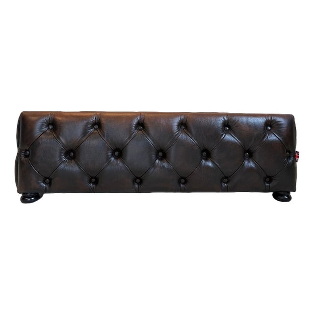 Chesterfield Coffee Table in Leather For Sale