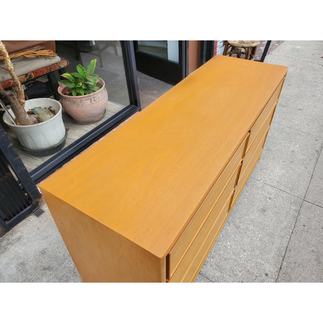 Mid-Century Bleach Mahogany Dresser For Sale - Image 12 of 17
