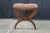 Antique English Regency Mahogany X Frame Paisley Tufted Ottoman Stool Bench For Sale - Image 15 of 18