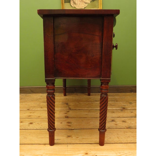Brown English Regency Bow Front Sideboard For Sale - Image 8 of 18