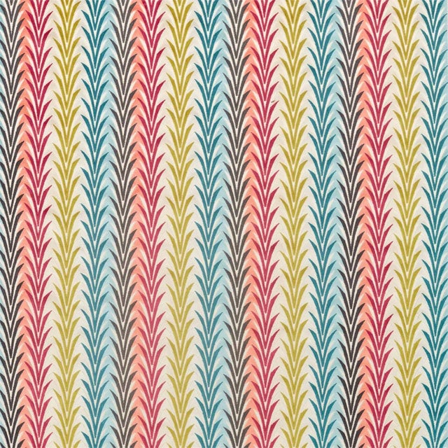 Harlequin Velika Fabric in Azelea/Lagoon/Olive For Sale