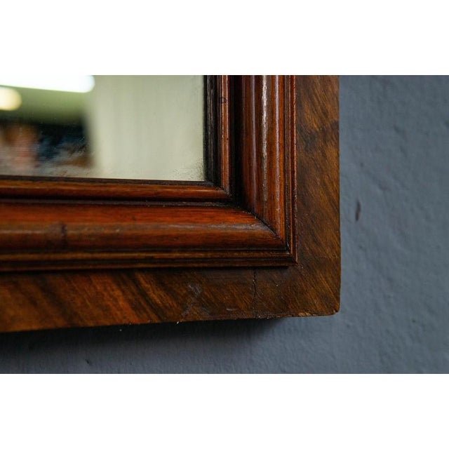 Antique Mirror with Pine Frame, 1900s For Sale - Image 11 of 12