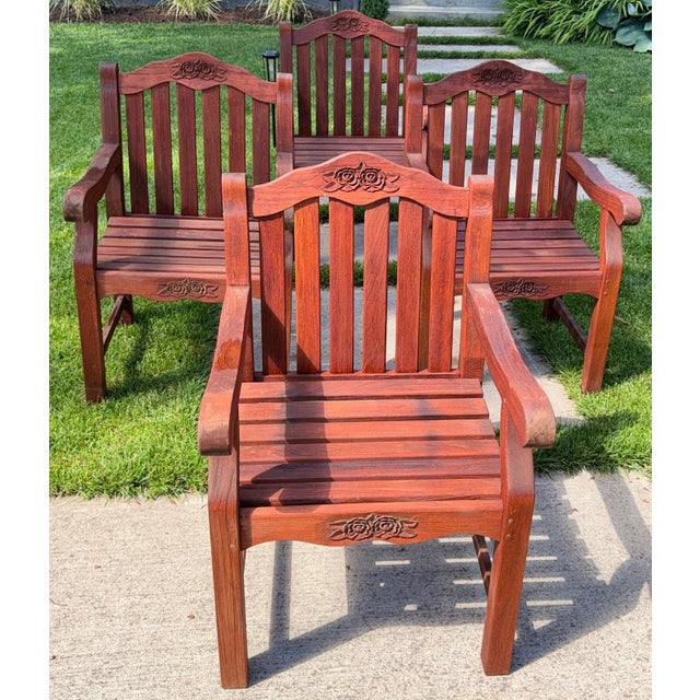 Offered here, a substantial boutique private label set of "Andrew Teak" showcasing rich, wild, warm golden-amber Grade-A...