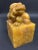 Yellow Vintage Chinese Art Carved Soapstone Seal/Stamp With Foo Dog Sculpture For Sale - Image 8 of 11