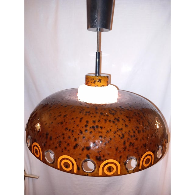 Vintage Pendant Light from Hustadt Leuchten, 1970s, in Very Good conditions. Designed 1970 to 1979 I have official proof...