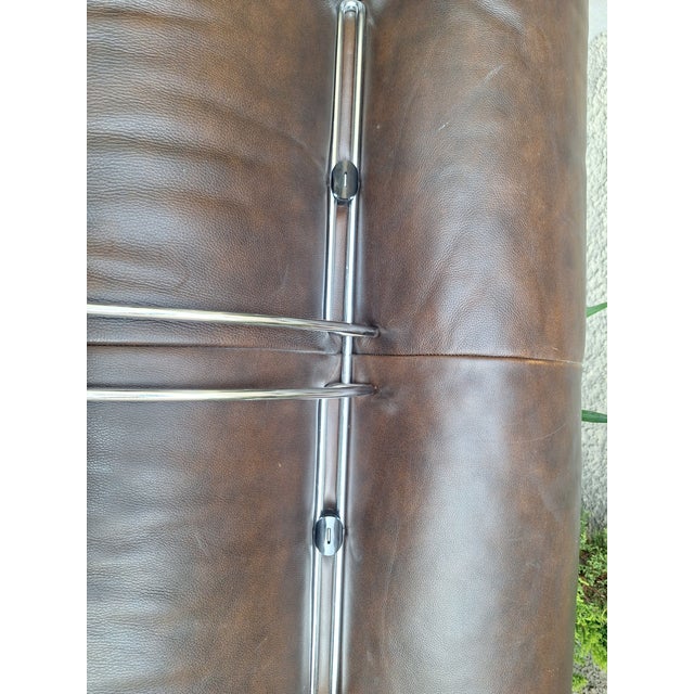 Vintage Soriana Three-Seater Sofa in Dark Brown Leather by Afra and Tobia Scarpa for Cassina, 1960s For Sale - Image 6 of 16