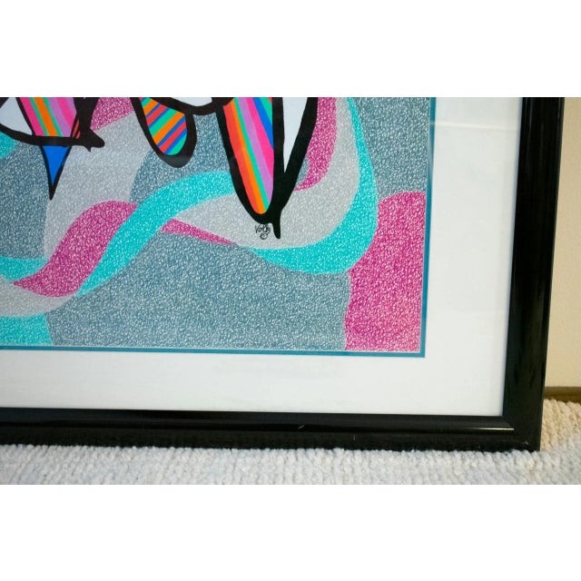 1980s "The Body Dies..." Abstract Mixed-Media Painting by Lawrence Volk, Framed For Sale In Minneapolis - Image 6 of 13