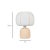 2020s Margate Peach Cotton Mache Table Lamp For Sale - Image 5 of 6