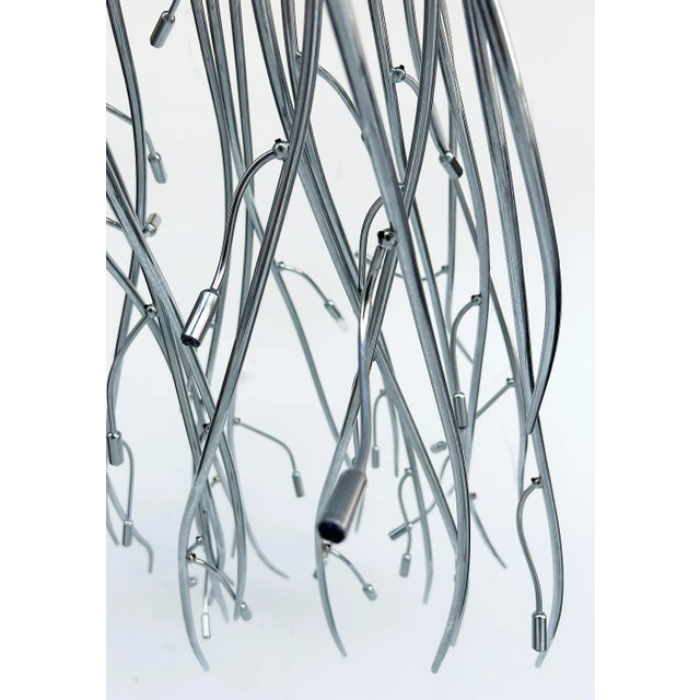 Elio Giudici Lumens Mistral Flush-Mount Chandelier, Largest Led Fixture, Italy For Sale - Image 10 of 10