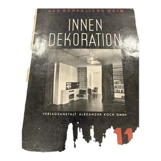Innen Dekoration Magazine - German Interior Design Magazine Nov. 1933 Bahaus For Sale