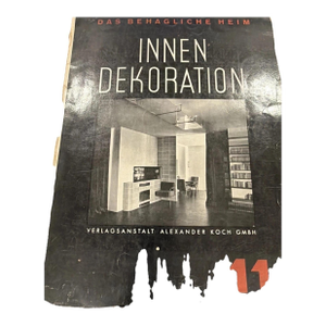 Innen Dekoration Magazine - German Interior Design Magazine Nov. 1933 Bahaus