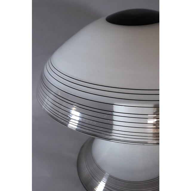Renato Toso 1970s Italian Murano Glass Mushroom Lamp Attributed to Pamio and Toso for Leucos For Sale - Image 4 of 5