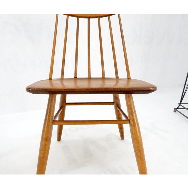 Mid-Century Modern Pair of Mid-Century Modern Solid Maple Conant Ball Russel Right Sid Chairs Mint! For Sale - Image 3 of 16