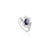 Royal Blue Sapphire Diamond Wedding Ring for Women Size 6 For Sale - Image 4 of 12