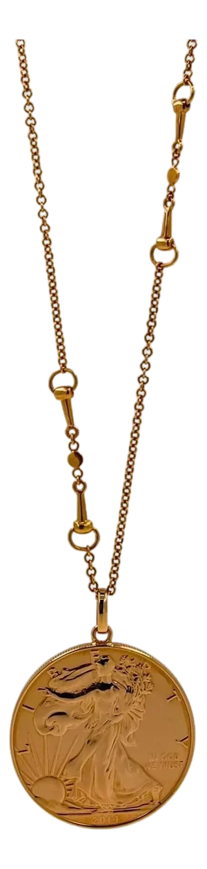 Vintage Genuine American Usa Dollar Coin Rose Gold Vermeil Sterling Silver Horse