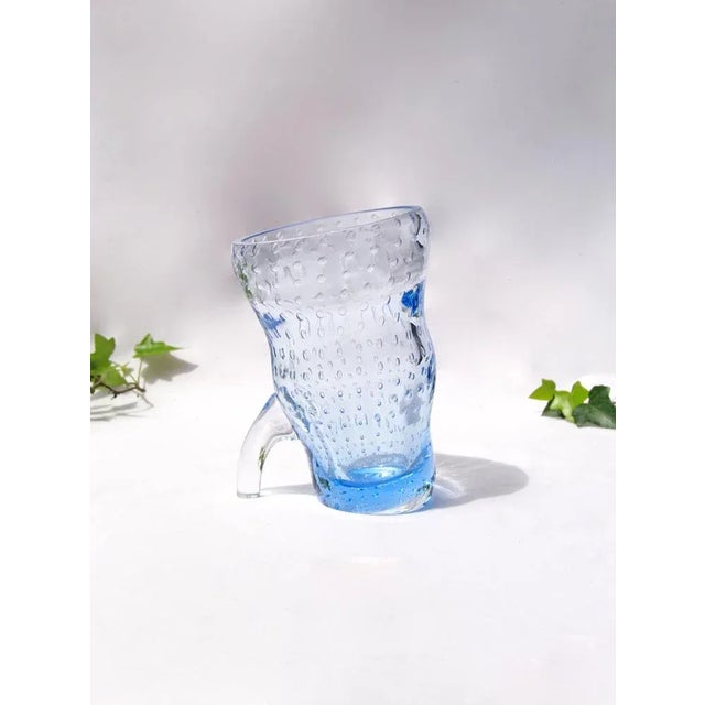 Vintage Murano Glass BolleBlu Vase with Bubbles, Italy, 1970s For Sale - Image 7 of 7