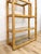 Mid 20th Century Coastal Etagere Rattan Wrapped Milo Baughman Style Five Tier Glass Shelf MCM For Sale - Image 5 of 15