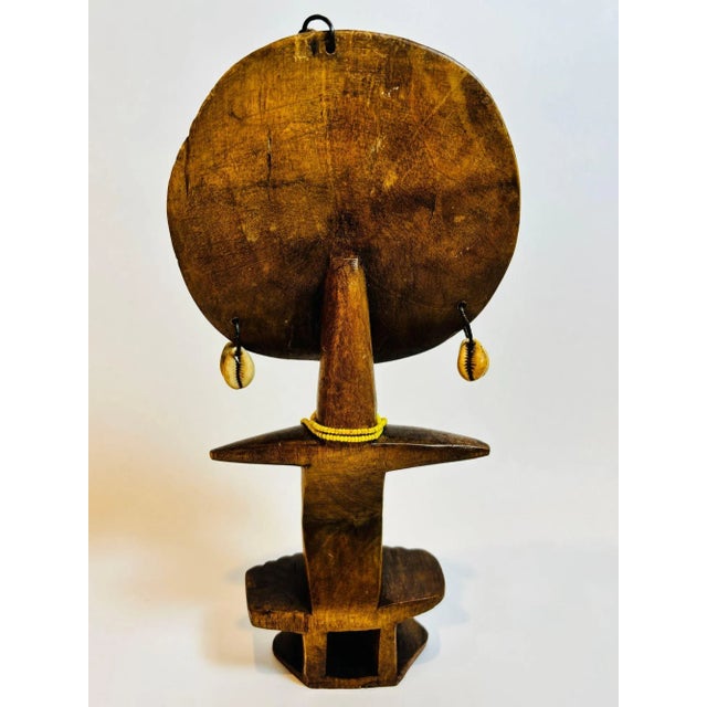 Ashanti Akua’ba Fertility Figure With Cowrie Shells, Ghana, Circa 1930 For Sale - Image 9 of 12