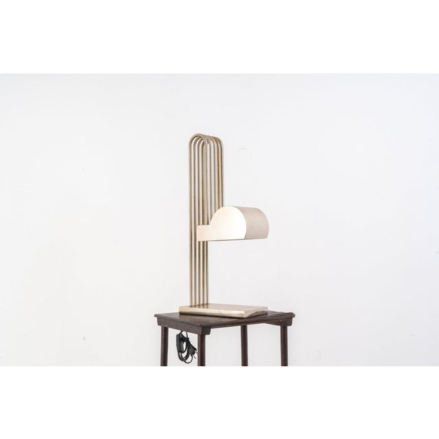 1920s Art Deco Architectural Table Lamps by Marcel Breuer, France, 1920s, Set of 2 For Sale - Image 5 of 17