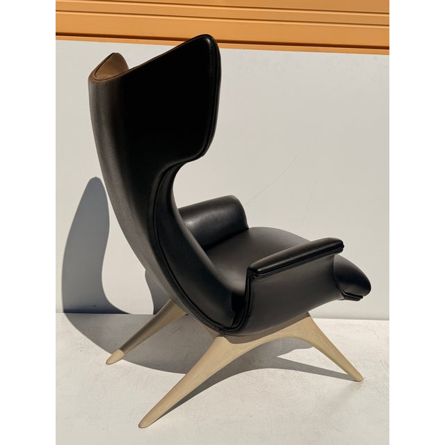 Wood Vladimir Kagan Ondine Lounge Chair For Sale - Image 7 of 12