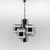 Mid-Century Italian Chrome Chandelier, 1960's For Sale - Image 3 of 15