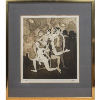 1980s Stein, Dancers, Etching with Aquatint, signed in pencil For Sale
