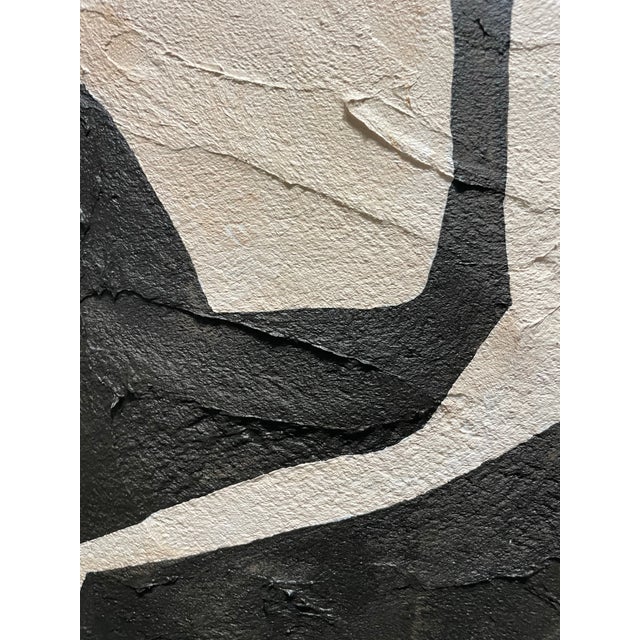 2025 "Investire" Abstract Minimalist Botanical Painting on Canvas by Artist r.k. Red For Sale - Image 4 of 4