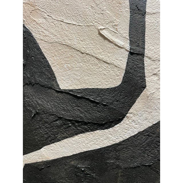 2025 "Investire" Abstract Minimalist Botanical Painting on Canvas by r.k. Red For Sale - Image 4 of 4