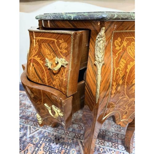Nightstands with Marble Top, Set of 2 For Sale - Image 3 of 7