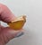 1970s Vintage Signed Napier Goldtone Yellow Peach Brooch For Sale - Image 5 of 9