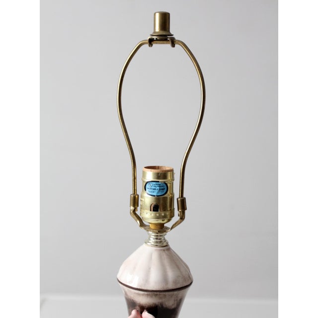 Mid 20th Century Italian Capodimonte Porcelain Floral Lamp For Sale - Image 11 of 13