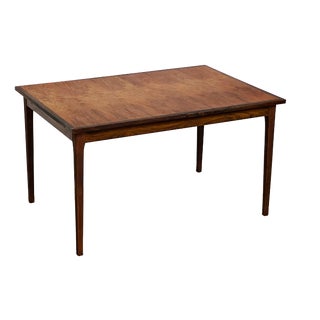 Scandinavian Walnut Dining Table with Butterfly Extensions, 1960 For Sale