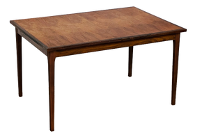 Scandinavian Walnut Dining Table with Butterfly Extensions, 1960