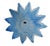 15" Vintage 1970s Lavorazione Arte Murano Powder Blue Splash Centerpiece Bowl For Sale In Las Vegas - Image 6 of 10