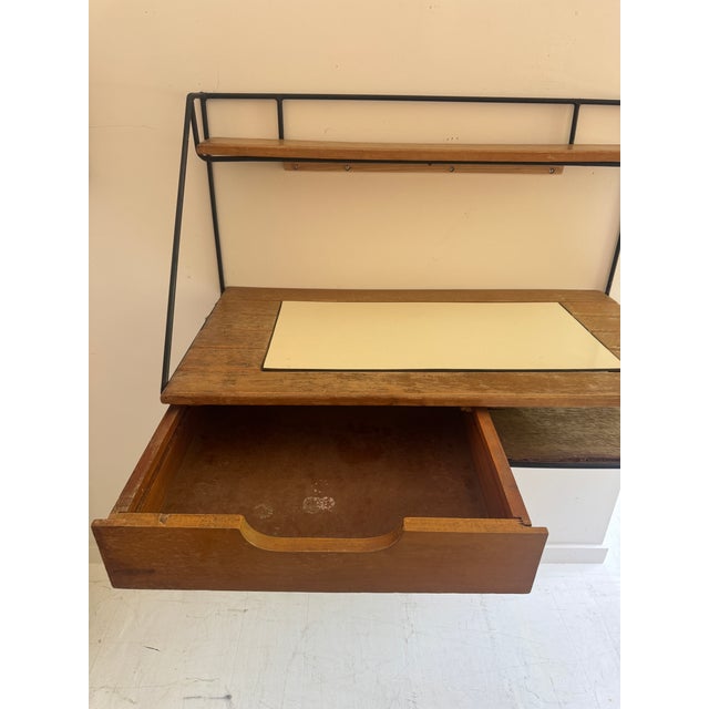 Arthur Umanoff Wall Hanging Desk, 1960s For Sale - Image 10 of 18