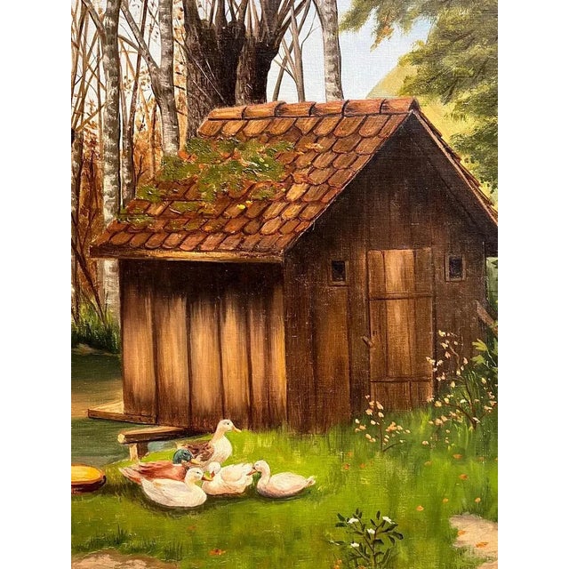 Modern L. Jacques, Hermance, Genève, 1923, Oil on Canvas For Sale - Image 3 of 15