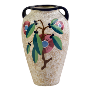 Signed Amphora Jugendstil Czechoslovakia Vase