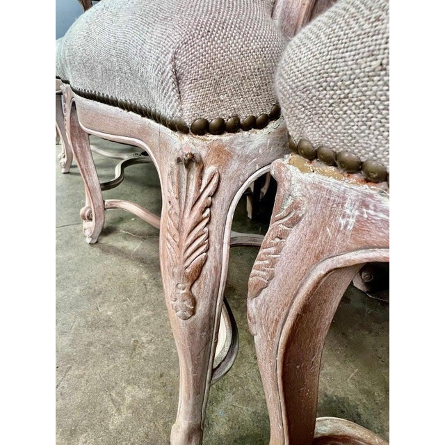 Set of '8' French Louis XV Style Dining Chairs For Sale In Los Angeles - Image 6 of 17