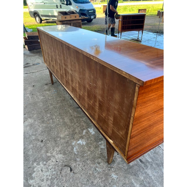 Mid 20th Century French Mid-Century Modern 1955's Mahogany 5 Door Sideboard For Sale - Image 5 of 12