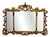 Spanish Baroque Style Horizontal Carved Gilded Walnut Ormolu Mirror, 1900s For Sale