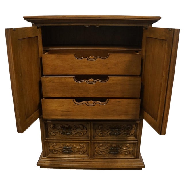 Late 20th Century Drexel Furniture Velero Collection Italian Neoclassical 42" Door Chest 402-430 For Sale - Image 5 of 13