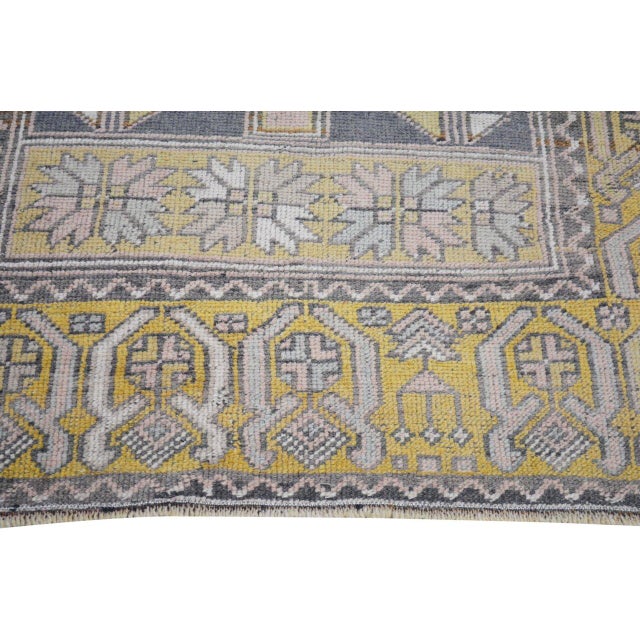 1950s Vintage Turkish Anatolian Hand Knotted Wool Rug, 3'1''x5'9'' For Sale - Image 5 of 5