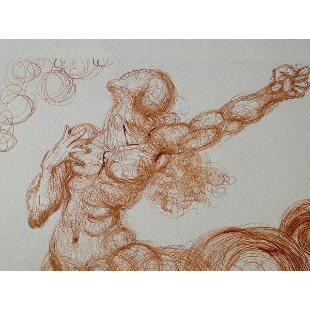 Modern Salvador Dali, The Centaur, Original Engraving For Sale - Image 3 of 5