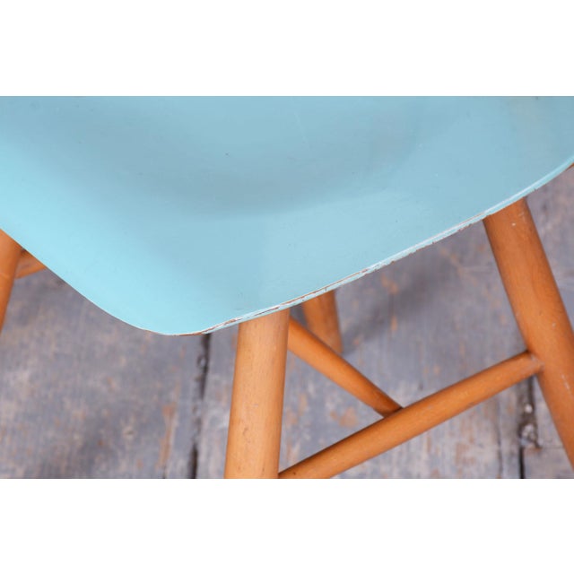 1950s Mid-Century Dining Chairs in Beech, Czechia, 1950s, Set of 4 For Sale - Image 5 of 15
