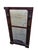 This 19th century American Federal Walnut hand painted shaving mirror is a unique piece of Victorian-era decor. Measuring...